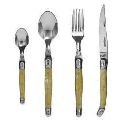 Laguiole by Jean Dubost Cream Cutlery Set, 32 Piece